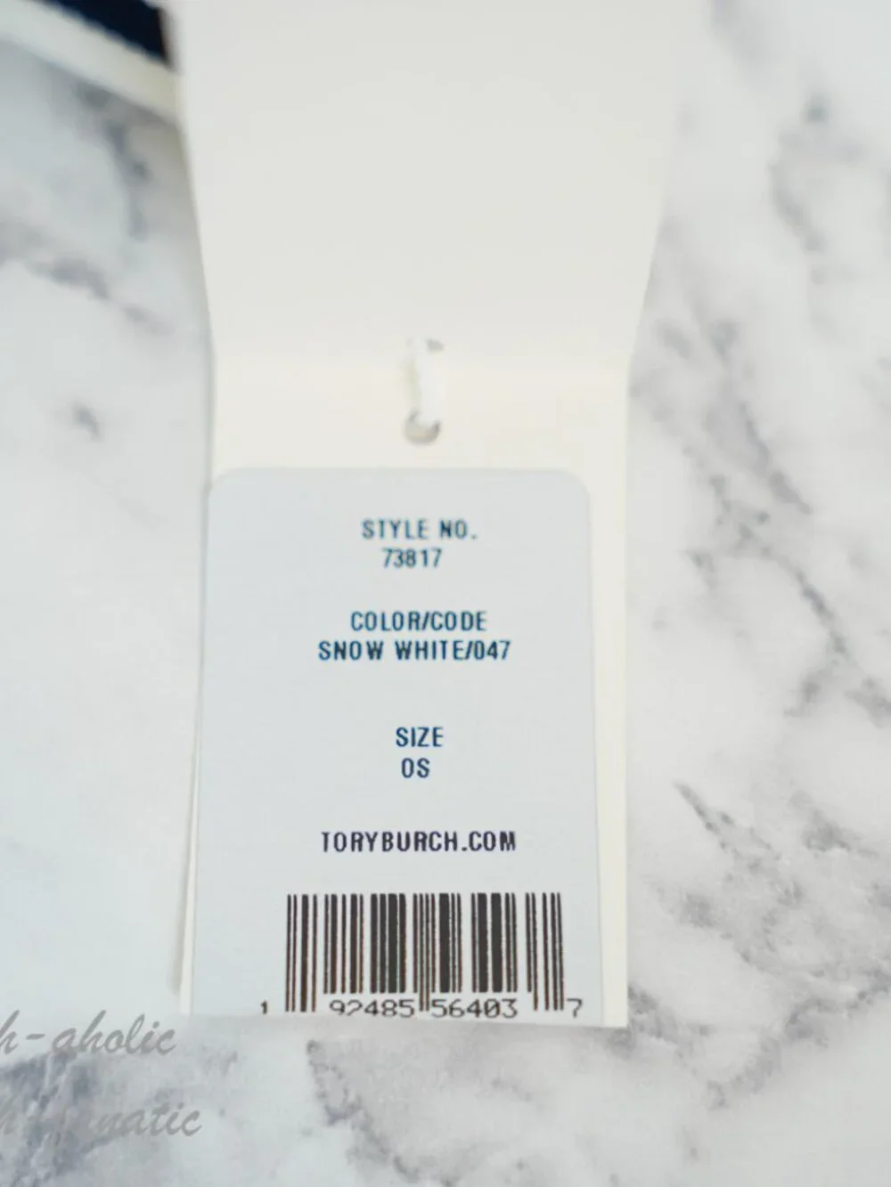 Tory Burch Sport Visor Performance Embroidered Big Logo Snow White NWT